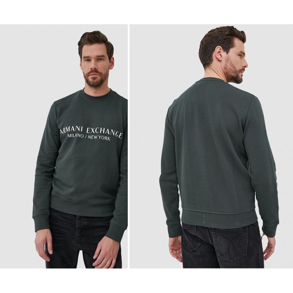 Armani Exchange AX Adult Logo Sweatshirt MILANO NEW YORK Large